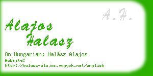 alajos halasz business card